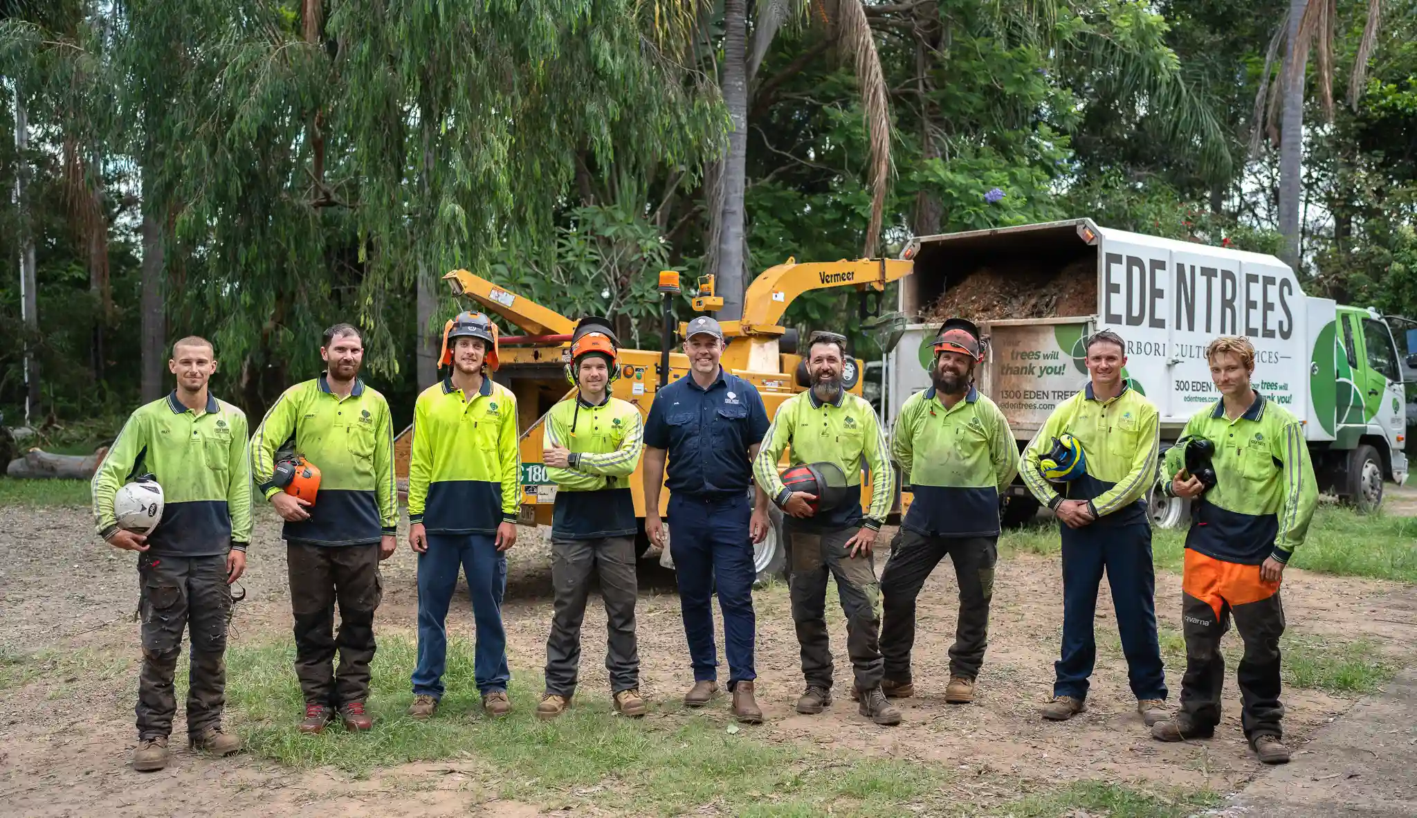 Eden Trees team of Arborists taken in January 2025