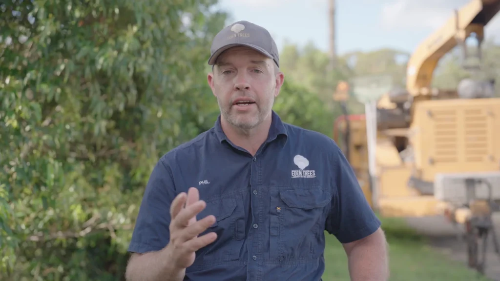 Phil Hackett discussing Eden Trees Charity